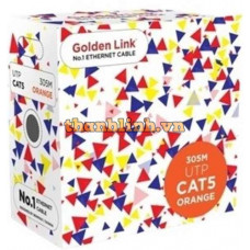 Cáp mạng Golden Link PLATINUM CAT.5E UTP TW1101-1 mẫu mới (305m, Cam)